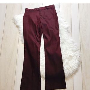 Rampage Burgundy Red Sheen Boot Cut Pants